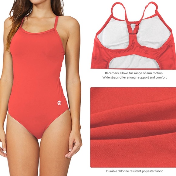 BALEAF Womens Athletic Training One Piece Swimsuit Swimwear size 34 NWT - Picture 7 of 9